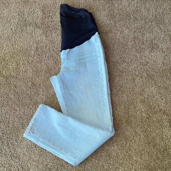 Madewell The Maternity Over-the-Belly Perfect Vintage Jeans in Delora Wash.Sz 26 - Picture 11 of 16
